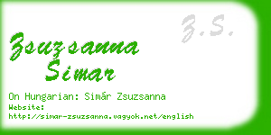 zsuzsanna simar business card